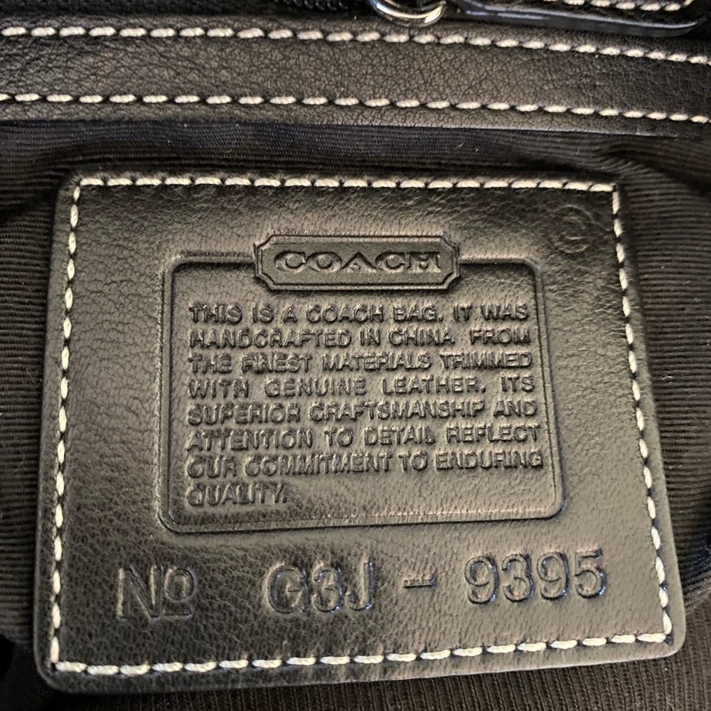 Coach Wool and Leather Shoulder Bag G3J-9395 - Picture 4 of 7